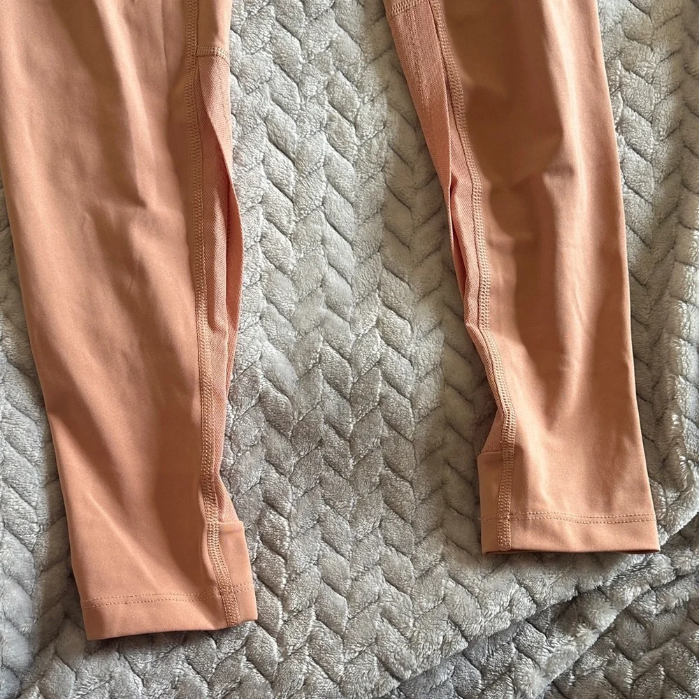 3 Piece Nike Coral High-Neck Logo Crop Tank, Pants and Shorts - Picture 7 of 9